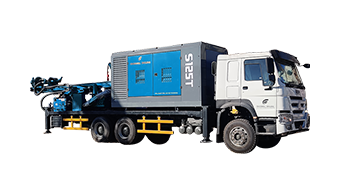 Truck mounted water well drilling rig